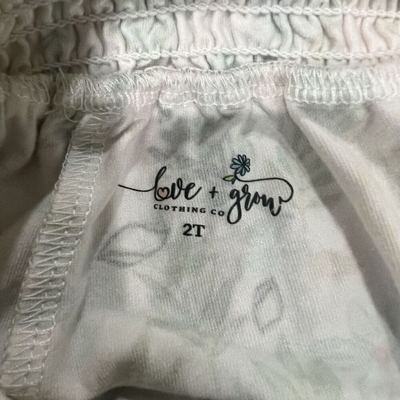 Love & Grow Perfectly Palm Smocked jumpsuit Girls Size 2T - Picture 7 of 7